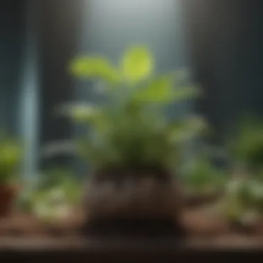 Impact of Calcium on Plant Growth Stages Visual representation of plant growth stages influenced by calcium
