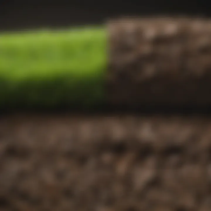 Comparison of soil samples before and after lime application