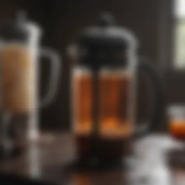 French Press Design Features Close-up of the French press design features