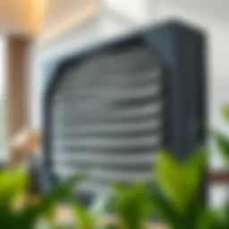 Detailed illustration of HEPA filter structure