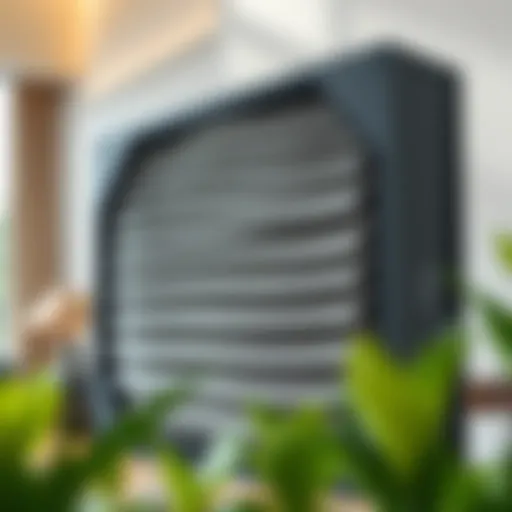 Detailed illustration of HEPA filter structure