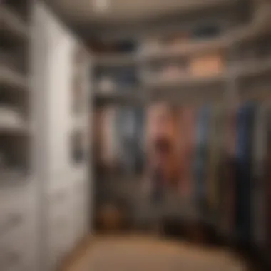 Color-coordinated clothing organization in a closet