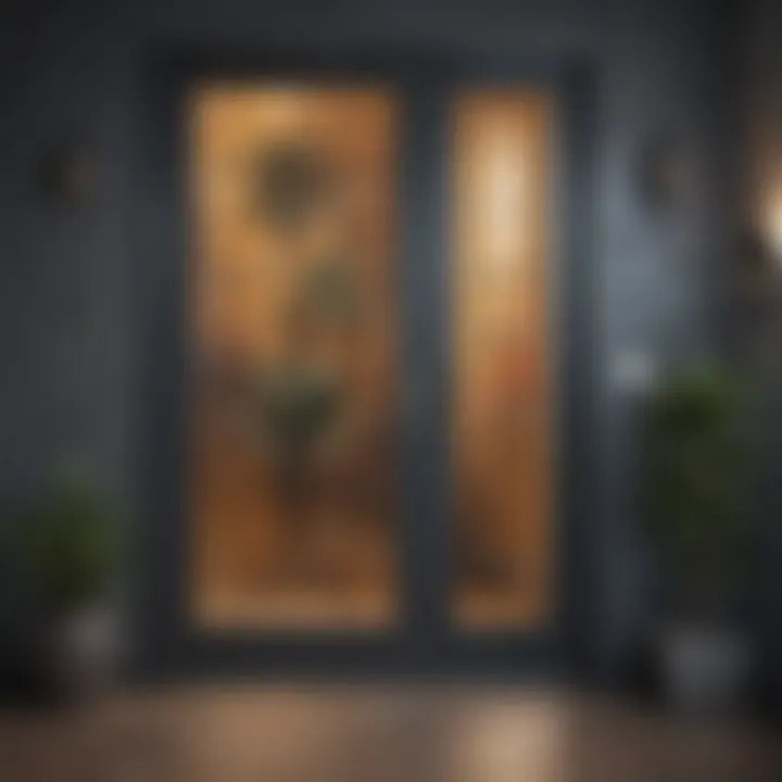 Various paint types and finishes suitable for glass surfaces