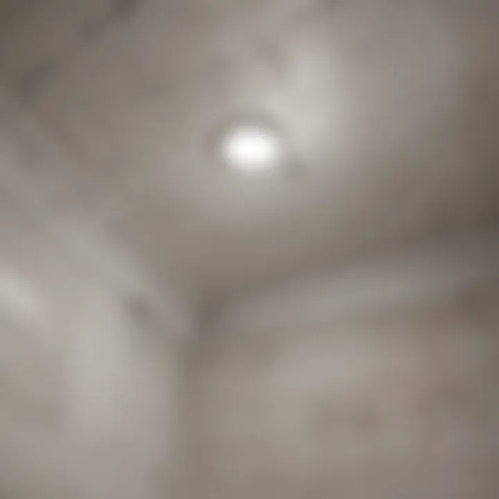 Diagram illustrating types of bathroom ceiling cracks