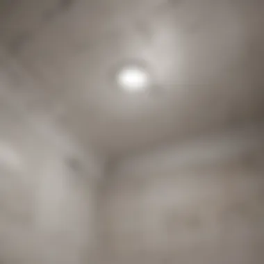 Types of Ceiling Cracks Diagram illustrating types of bathroom ceiling cracks