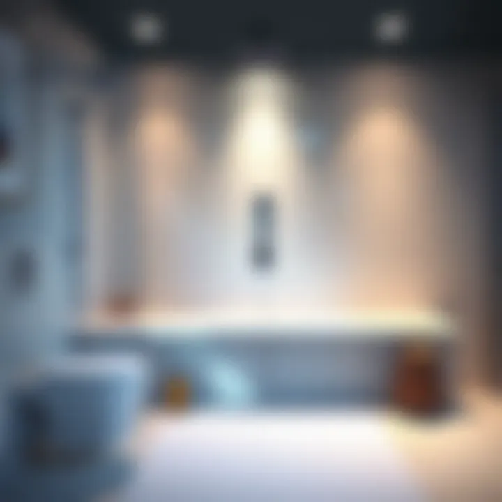 Installation of a quartz shower bench