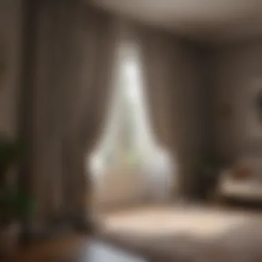 A well-designed room featuring ideal curtain lengths enhancing decor