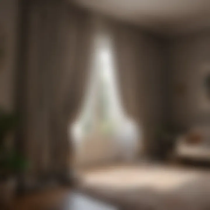 A well-designed room featuring ideal curtain lengths enhancing decor