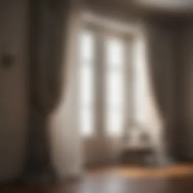 Stylishly installed curtains framing a large window with natural light