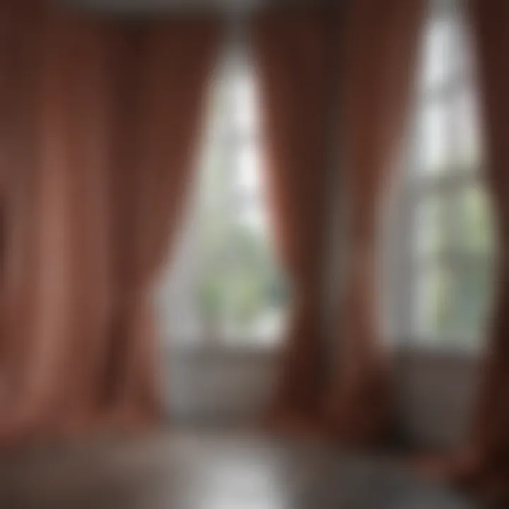 Diverse drape styles displayed on a stylish window