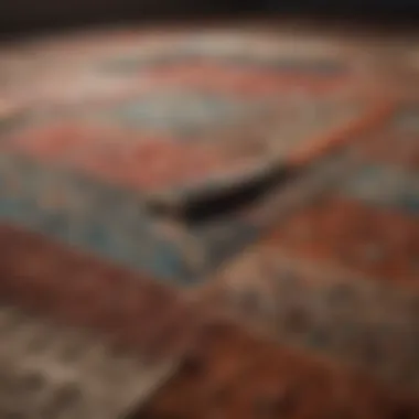 Variety of carpet types displayed in a home environment