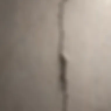 Vertical Crack in Plastered Wall Vertical crack in a plastered wall