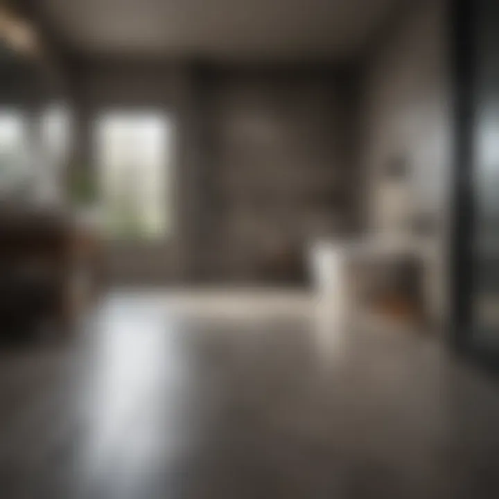 Stylish flooring options for basement bathrooms