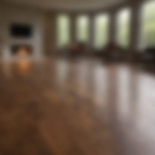 Luxurious hardwood floor installation showcasing various wood types