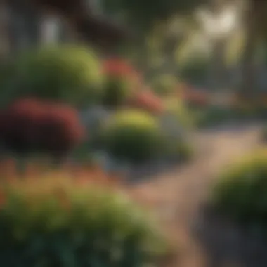Budget-friendly front yard landscape featuring native plants