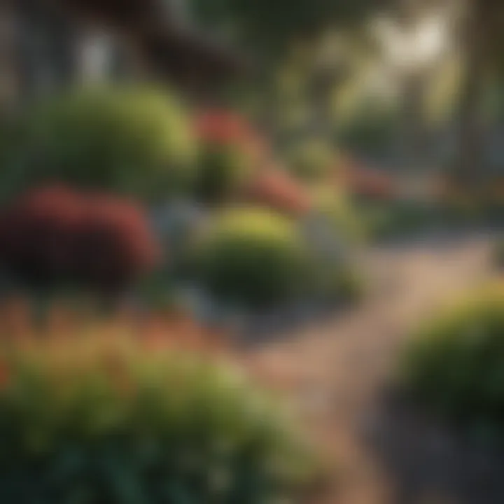 Budget-friendly front yard landscape featuring native plants
