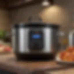 Crock pot with digital timer display