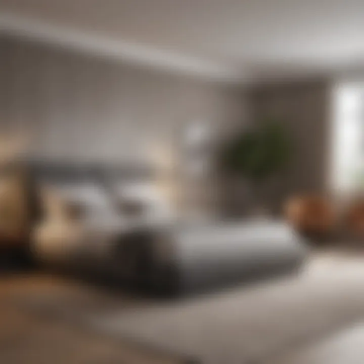 Visual guide on bedroom design considerations with a double bed