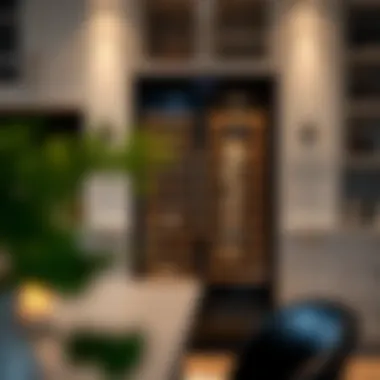 Elegant dual zone wine cooler showcasing fine wine storage