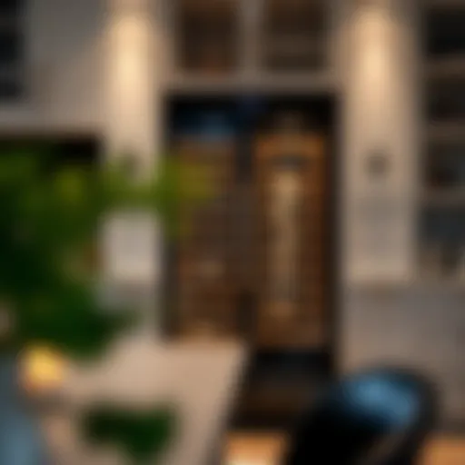 Elegant dual zone wine cooler showcasing fine wine storage