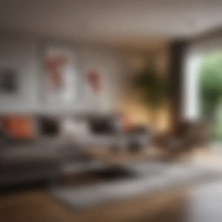 Inviting living space with balanced coffee table layout
