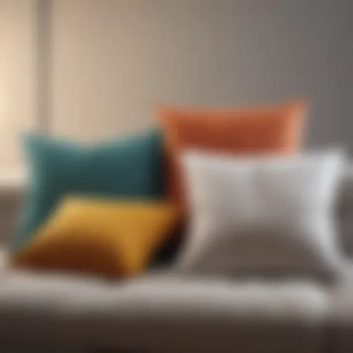 Visual representation of various US pillow sizes