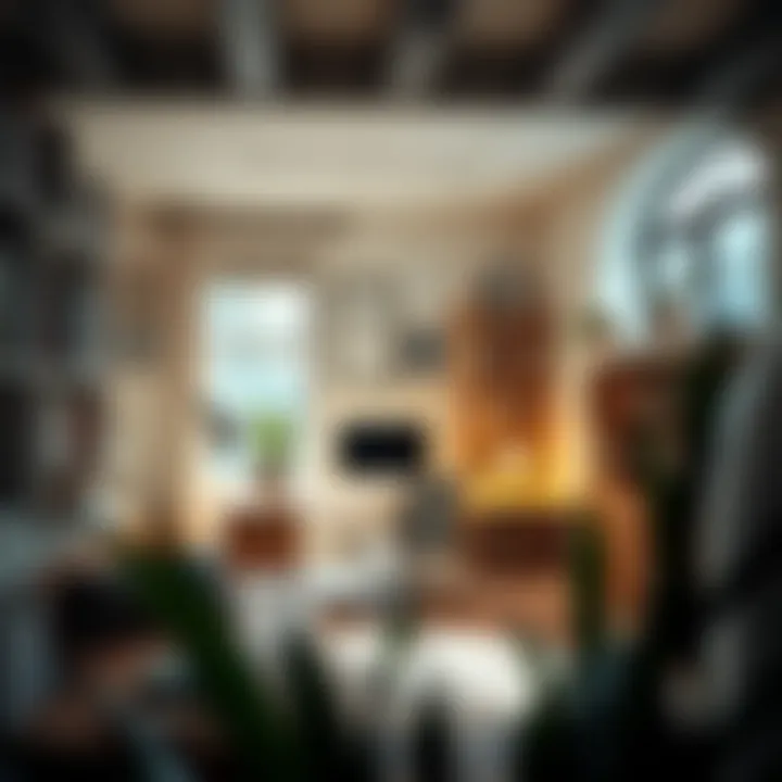 Sophisticated Home Office Featuring Organized Books A home office with organized books creating a professional yet stylish ambiance