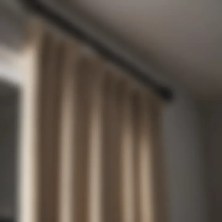 Modern curtain rods designed for vaulted ceilings