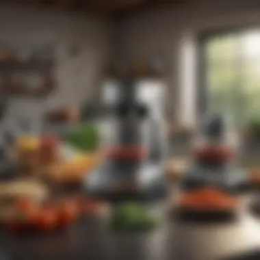 A variety of food processors showcasing different styles and functionalities