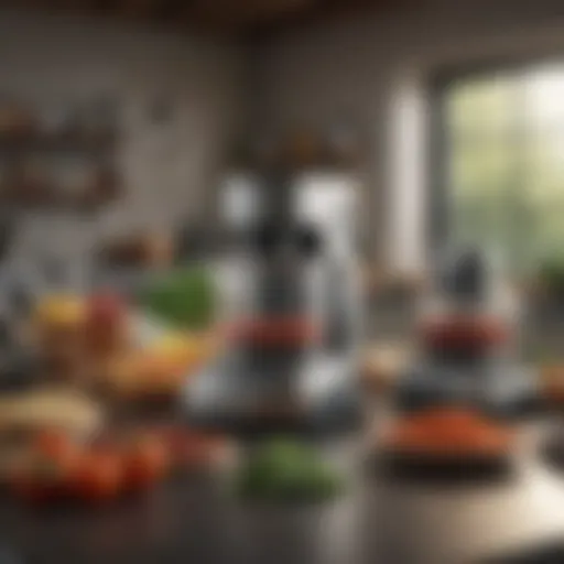 A variety of food processors showcasing different styles and functionalities