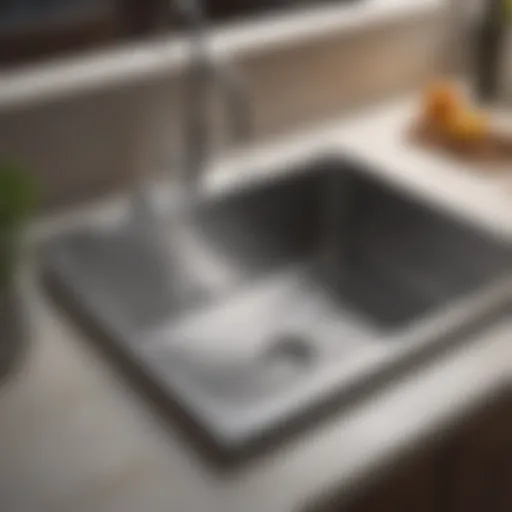 Elegant stainless steel kitchen sink