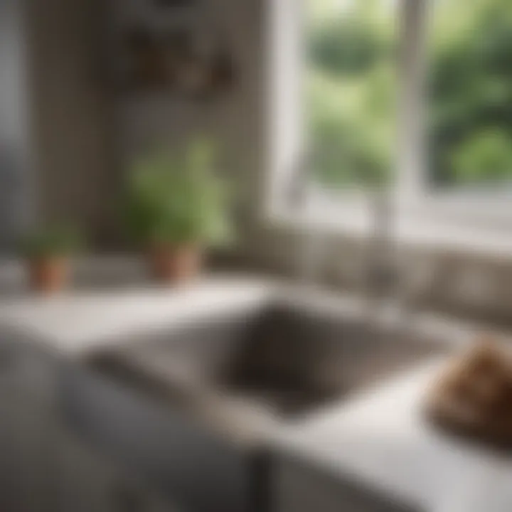 Functionality of a spacious kitchen sink