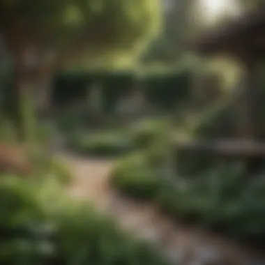 Thriving garden in full bloom