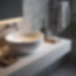 Modern bathroom sink design showcasing contemporary aesthetics