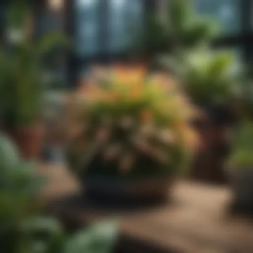 A vibrant display of exotic plants at a local nursery